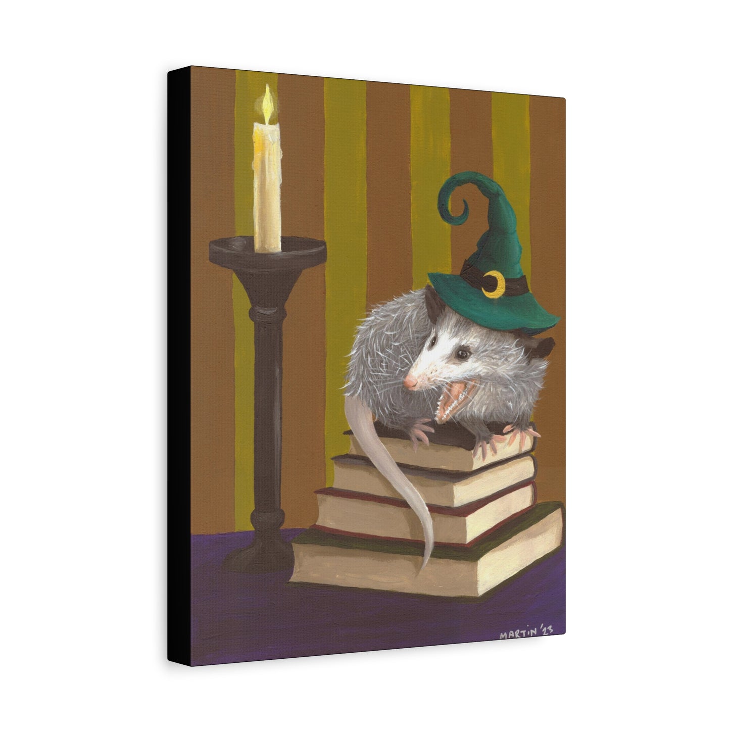 Opossum Witch Canvas Gallery Wrap