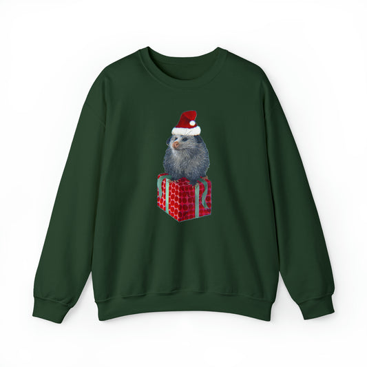 Christmas Opossum Unisex Heavy Blend™ Crewneck Sweatshirt