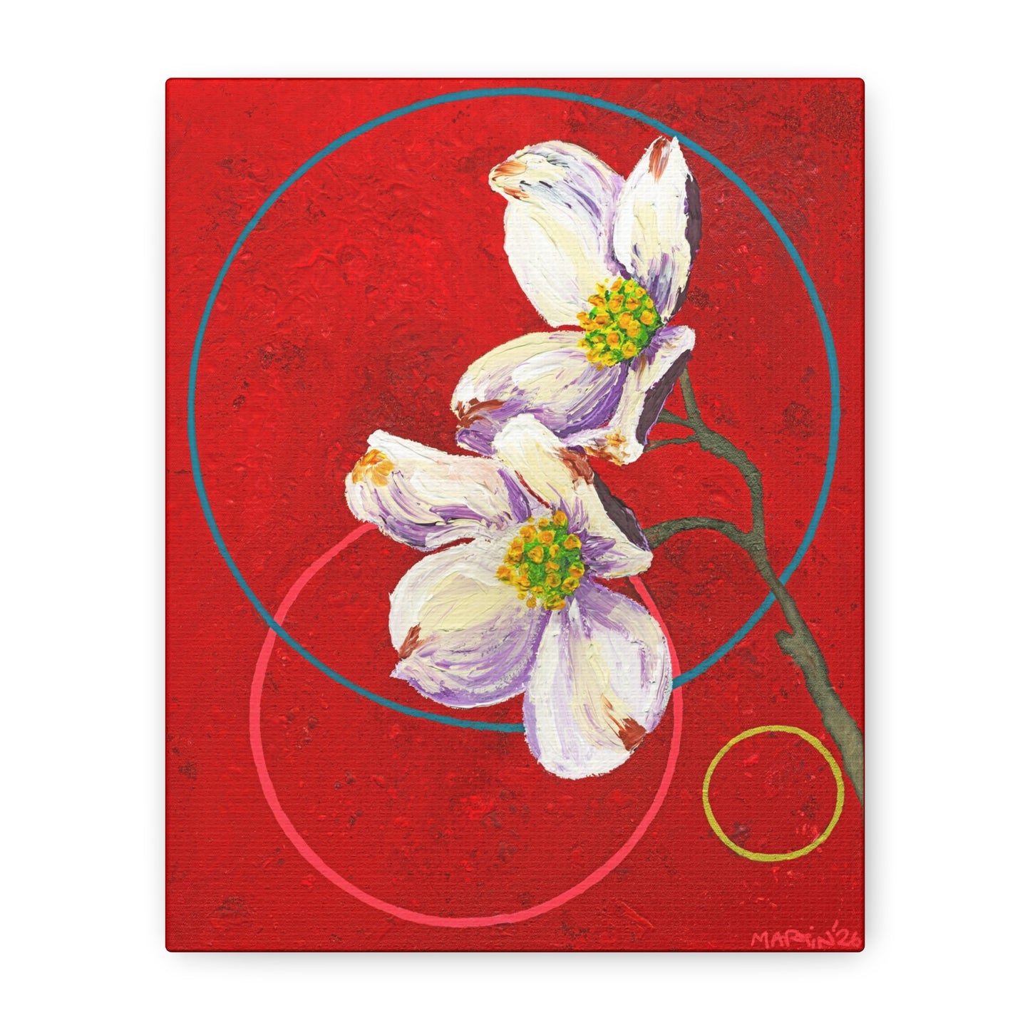 "Dogwood" Matte Canvas, Stretched, 1.25"