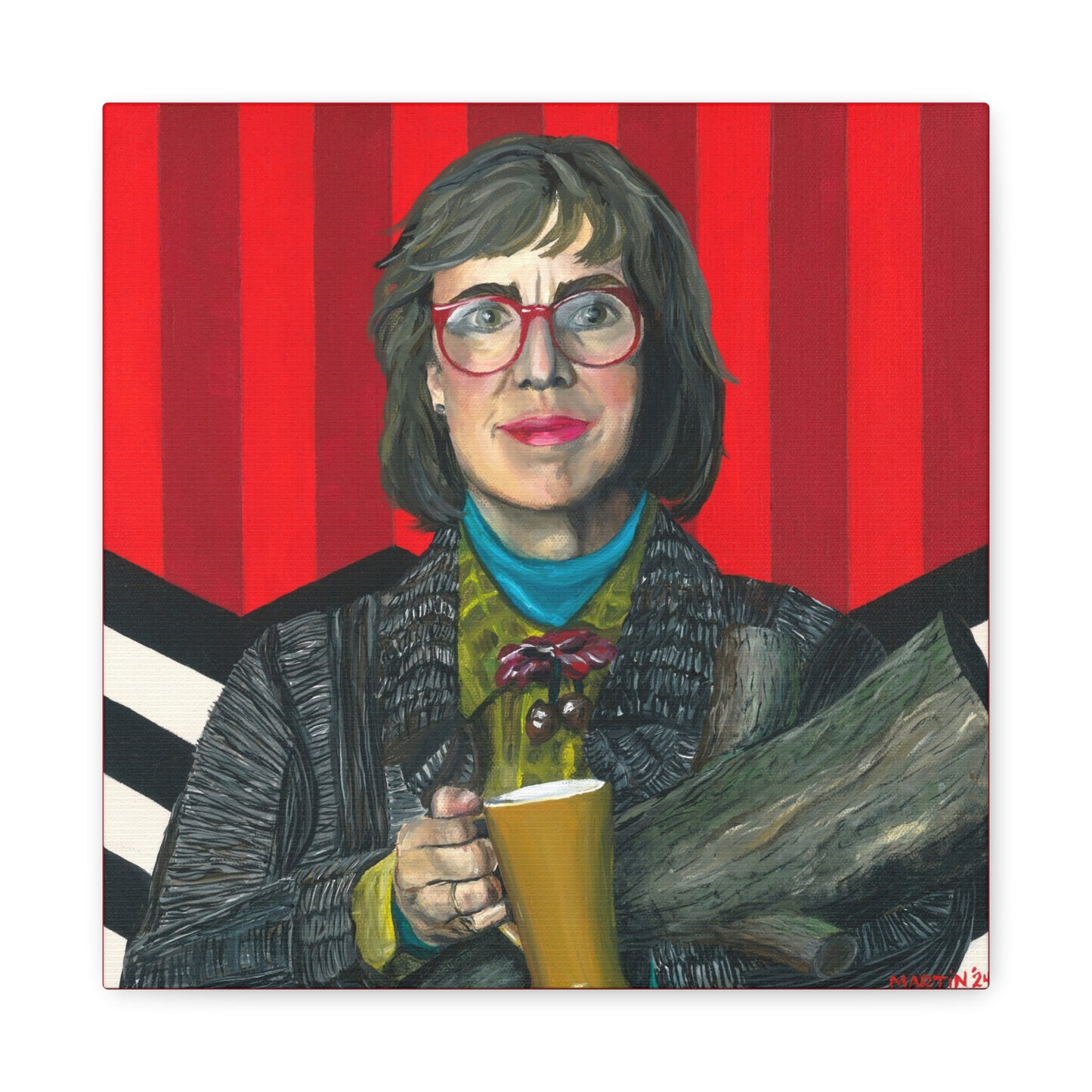 Log Lady Canvas Gallery Wrap