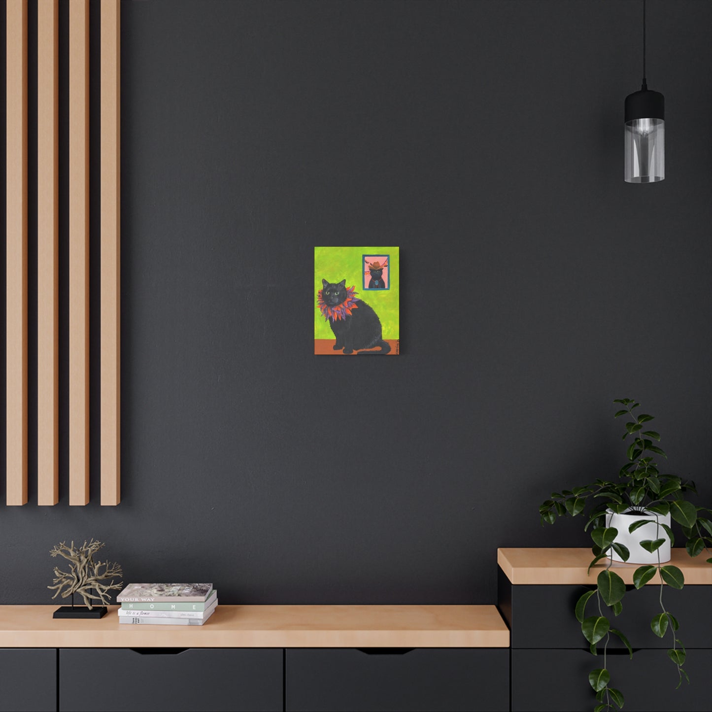 12 the Magical Halloween Cat Canvas Gallery Wrap
