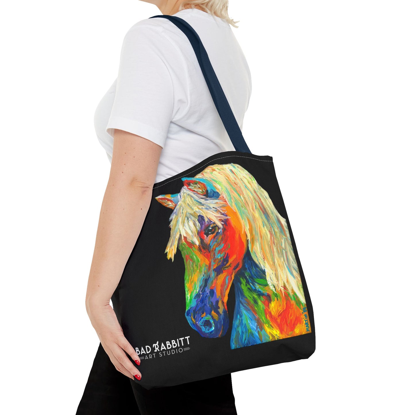 Rainbow Horse Tote Bag (AOP)