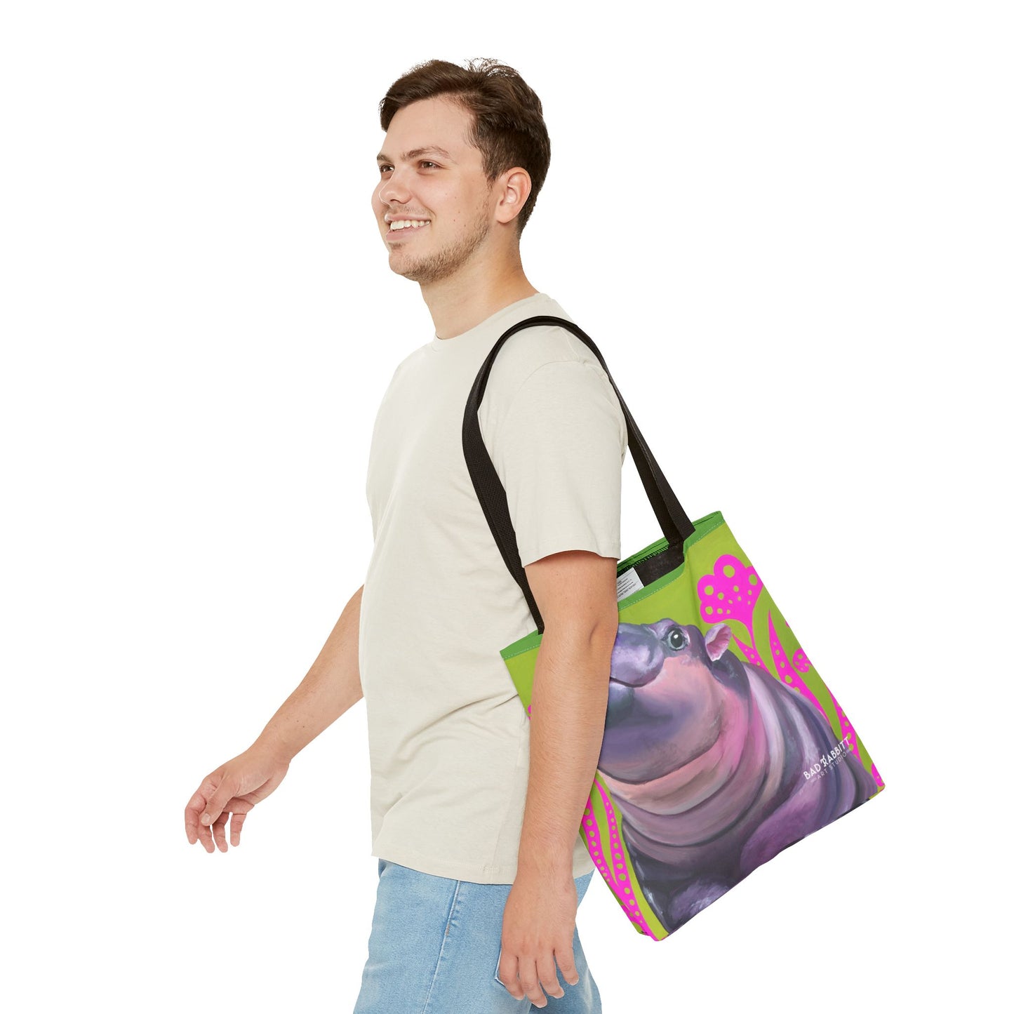 Moo Deng Tote Bag (AOP)
