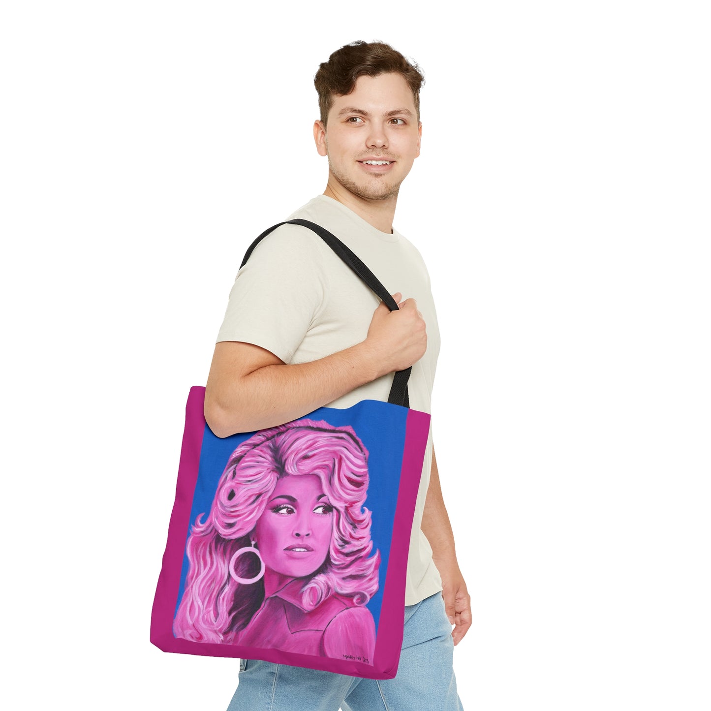 Pink Dolly Tote Bag (AOP)