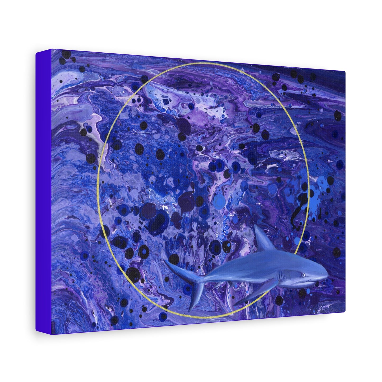 "Sharkira" Matte Canvas, Stretched, 1.25"