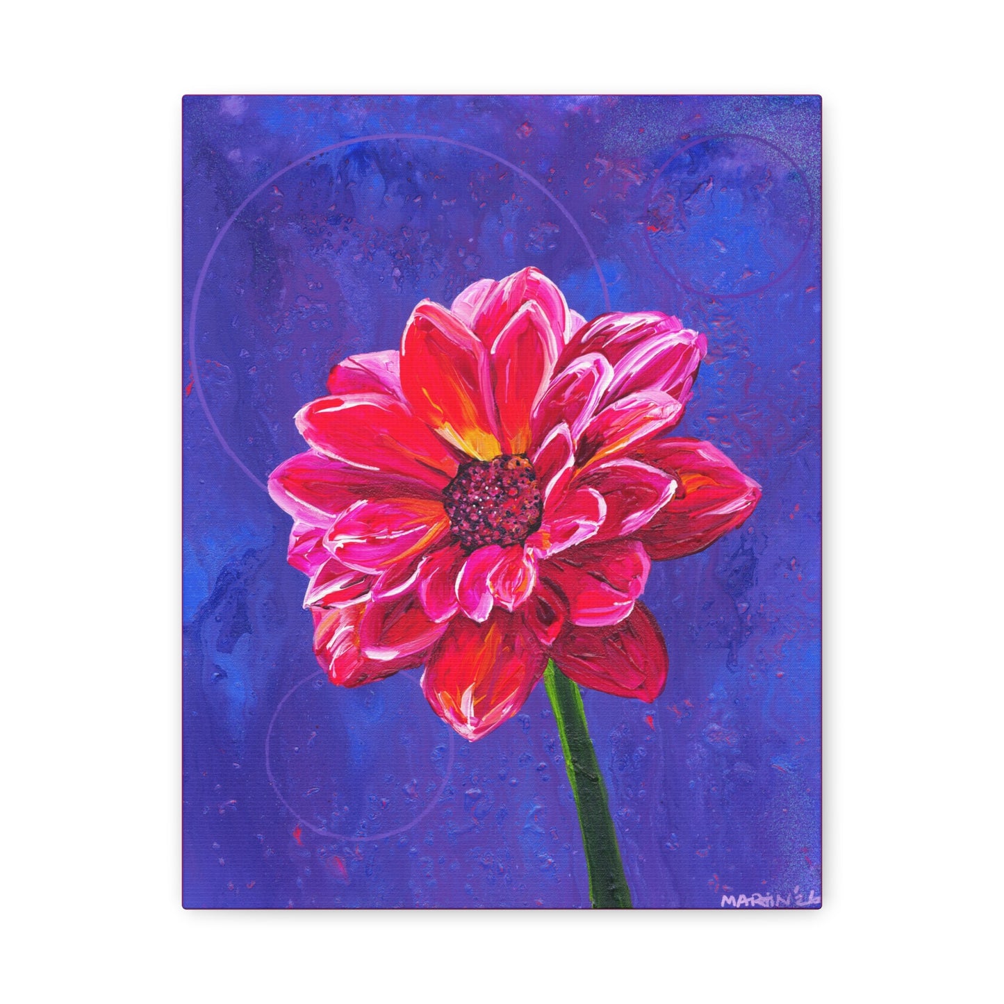 "Dahlia" Matte Canvas, Stretched, 1.25"
