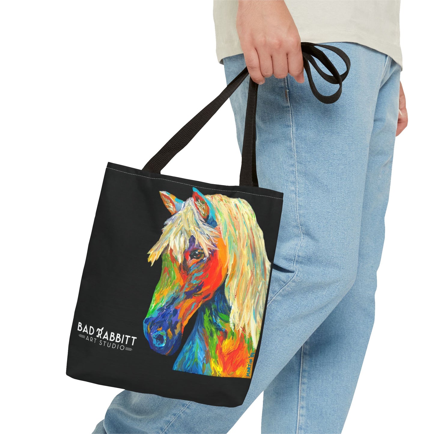 Rainbow Horse Tote Bag (AOP)