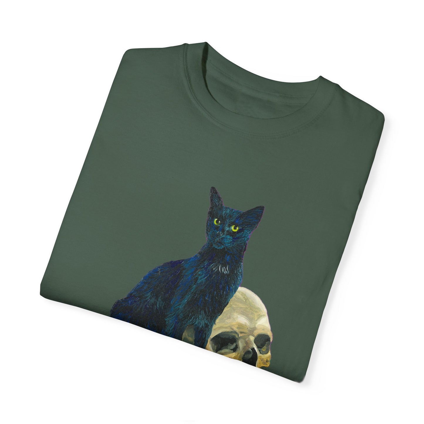 Gene Parmesan with the Skull of Dave's Enemy Unisex Garment-Dyed T-shirt