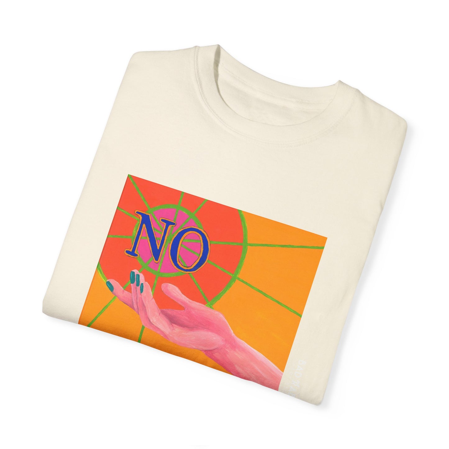 "NO" Hand Unisex Garment-Dyed T-shirt