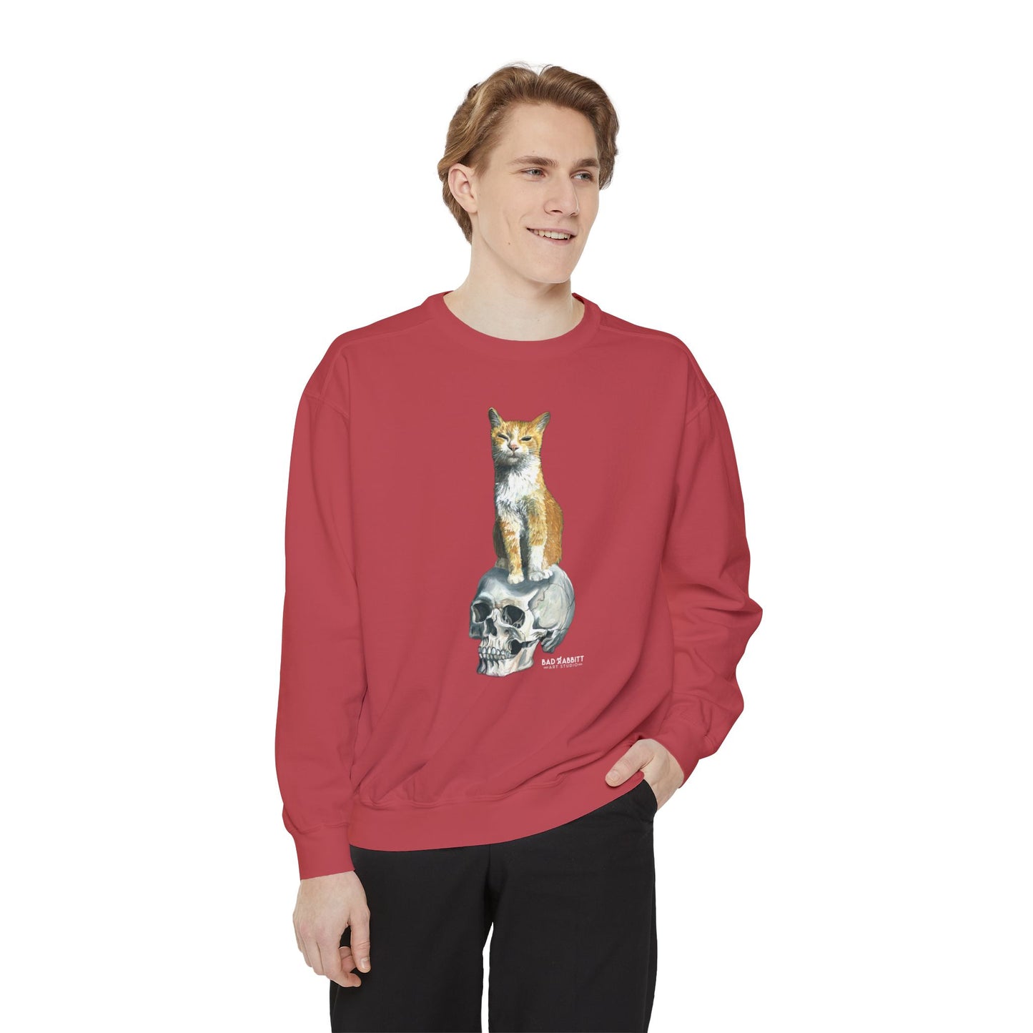 Dave and the Skull of His Enemy Unisex Garment-Dyed Sweatshirt