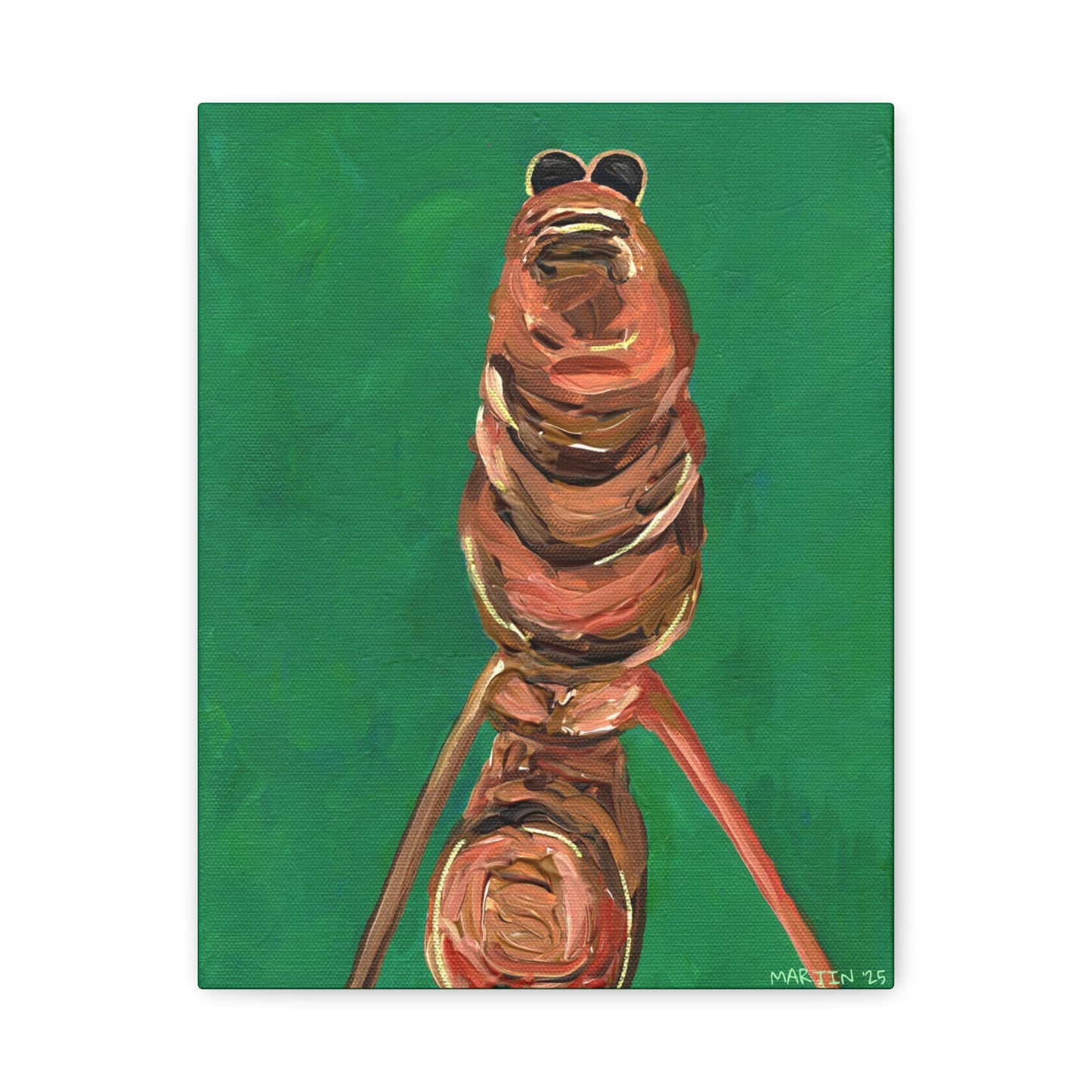 Marcus the Worm Matte Canvas, Stretched, 1.25"