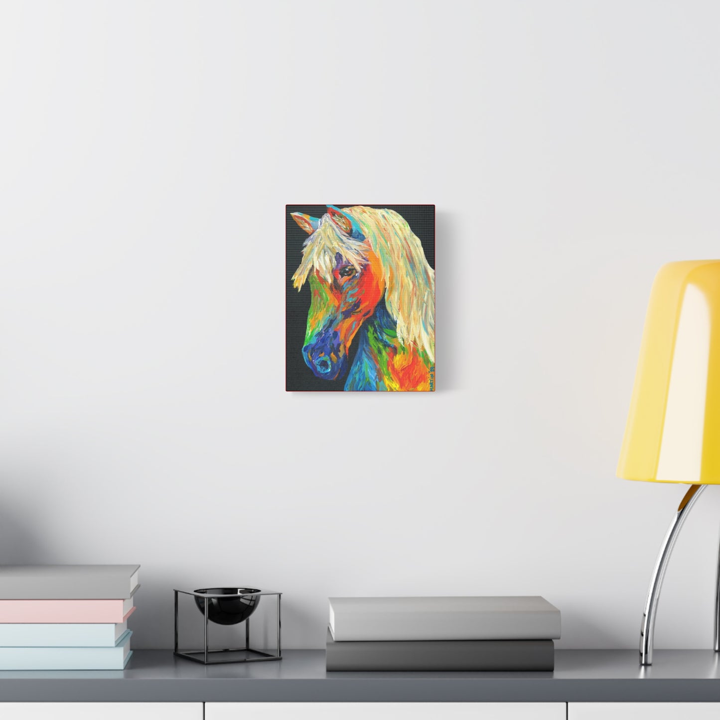 Rainbow Horse Canvas Gallery Wrap