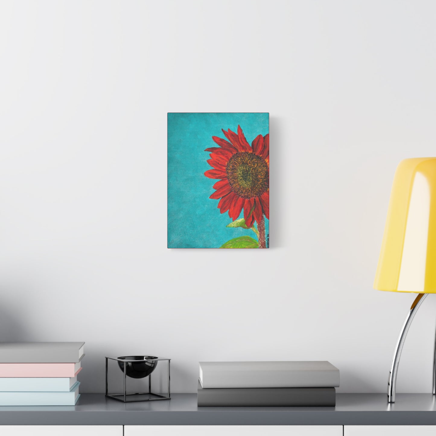 Red Sunflower Canvas Gallery Wrap