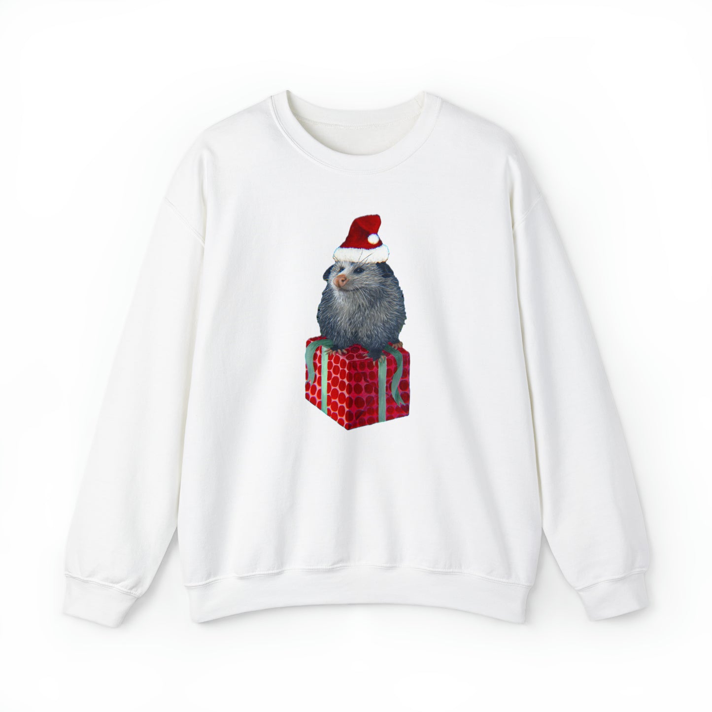 Christmas Opossum Unisex Heavy Blend™ Crewneck Sweatshirt