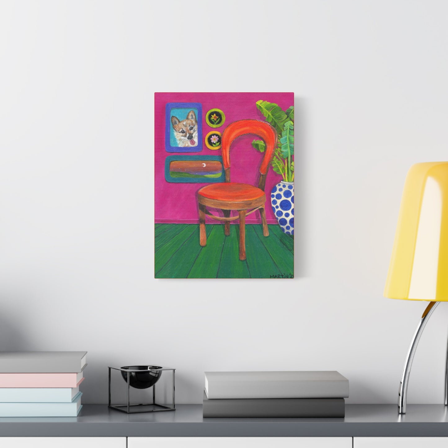 Orange Chair Canvas Gallery Wrap
