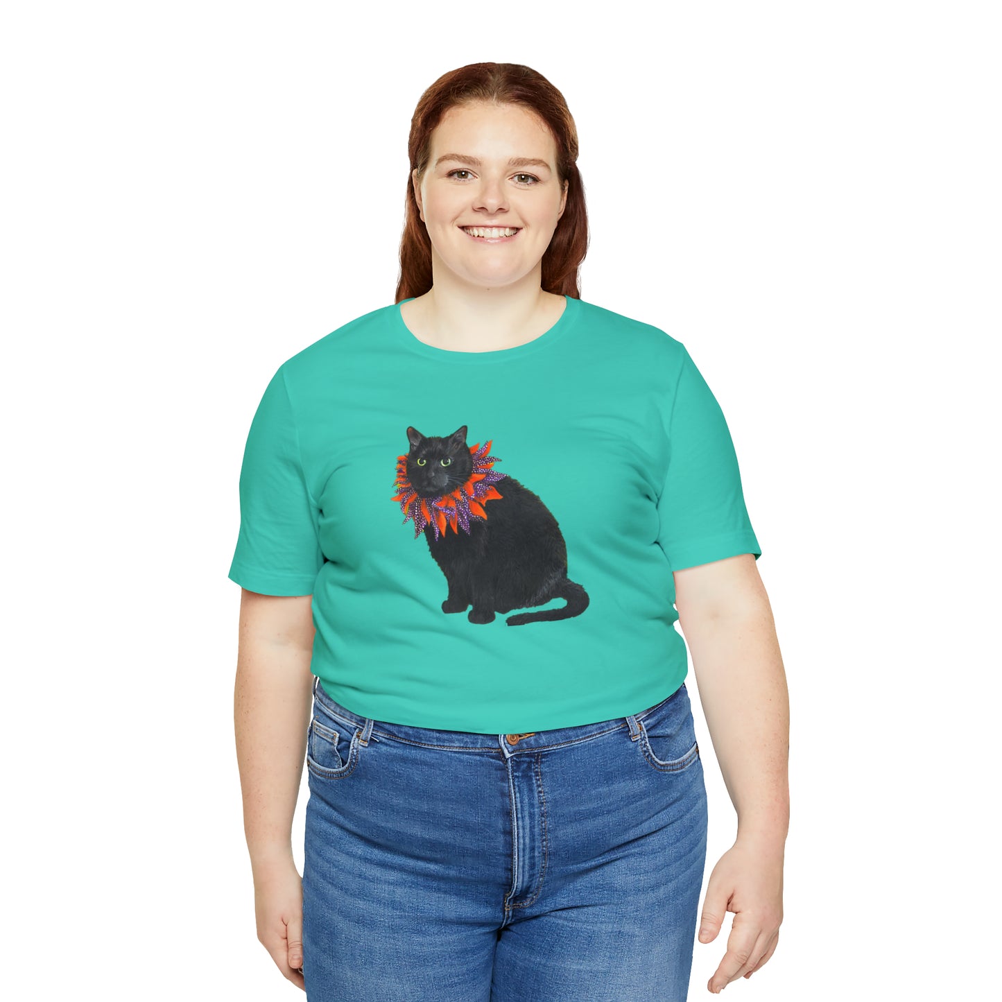 12 the Magical Halloween Cat Unisex Jersey Short Sleeve Tee