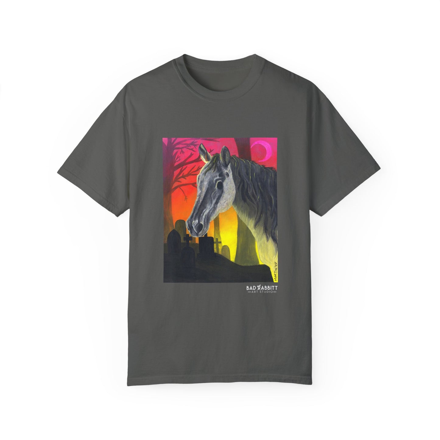 Halloween Horse Unisex Garment-Dyed T-shirt