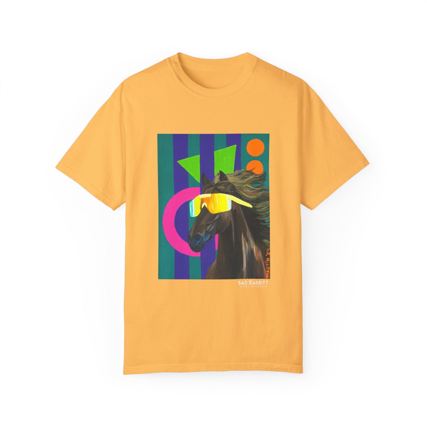 Dude Bro Horse Unisex Garment-Dyed T-shirt