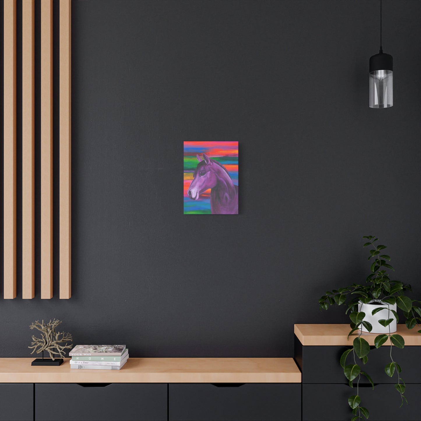 Purple Horse Canvas Gallery Wrap