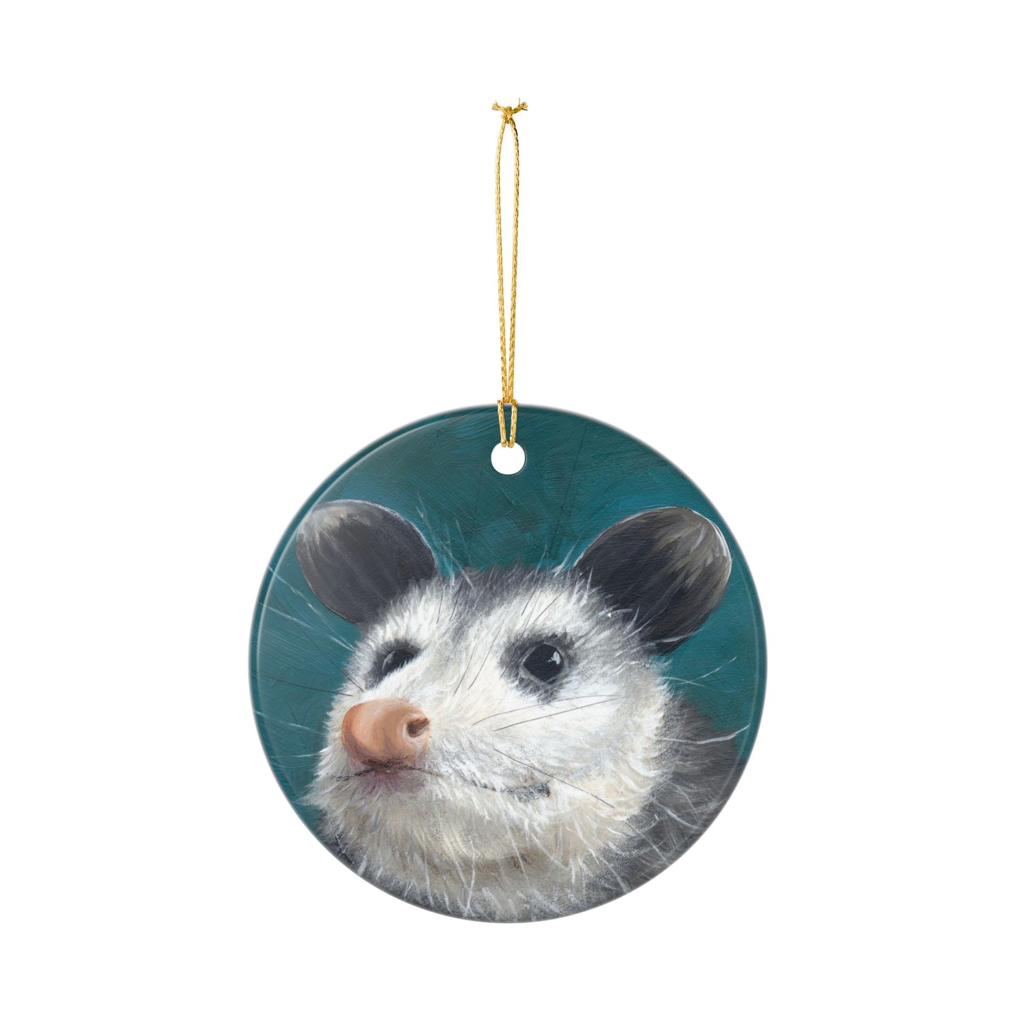 Baby Opossum Ceramic Ornament (2-Side Print)