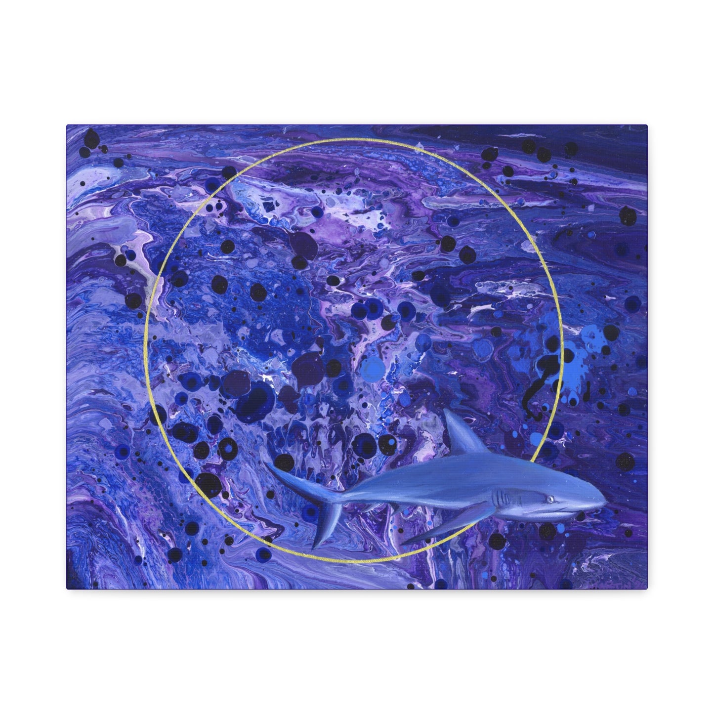 "Sharkira" Matte Canvas, Stretched, 1.25"