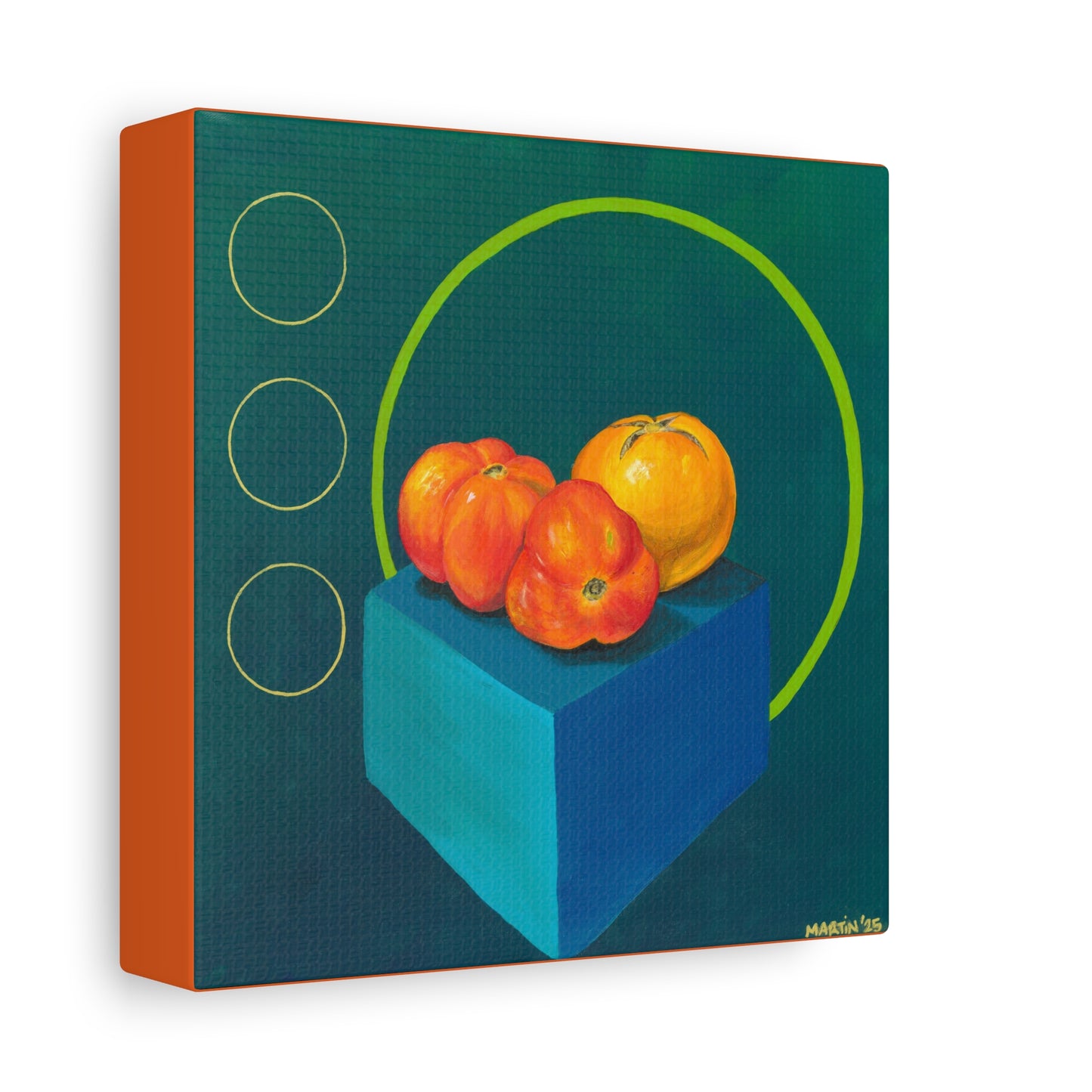 Three Homegrown Tomatoes Matte Canvas, Stretched, 1.25"