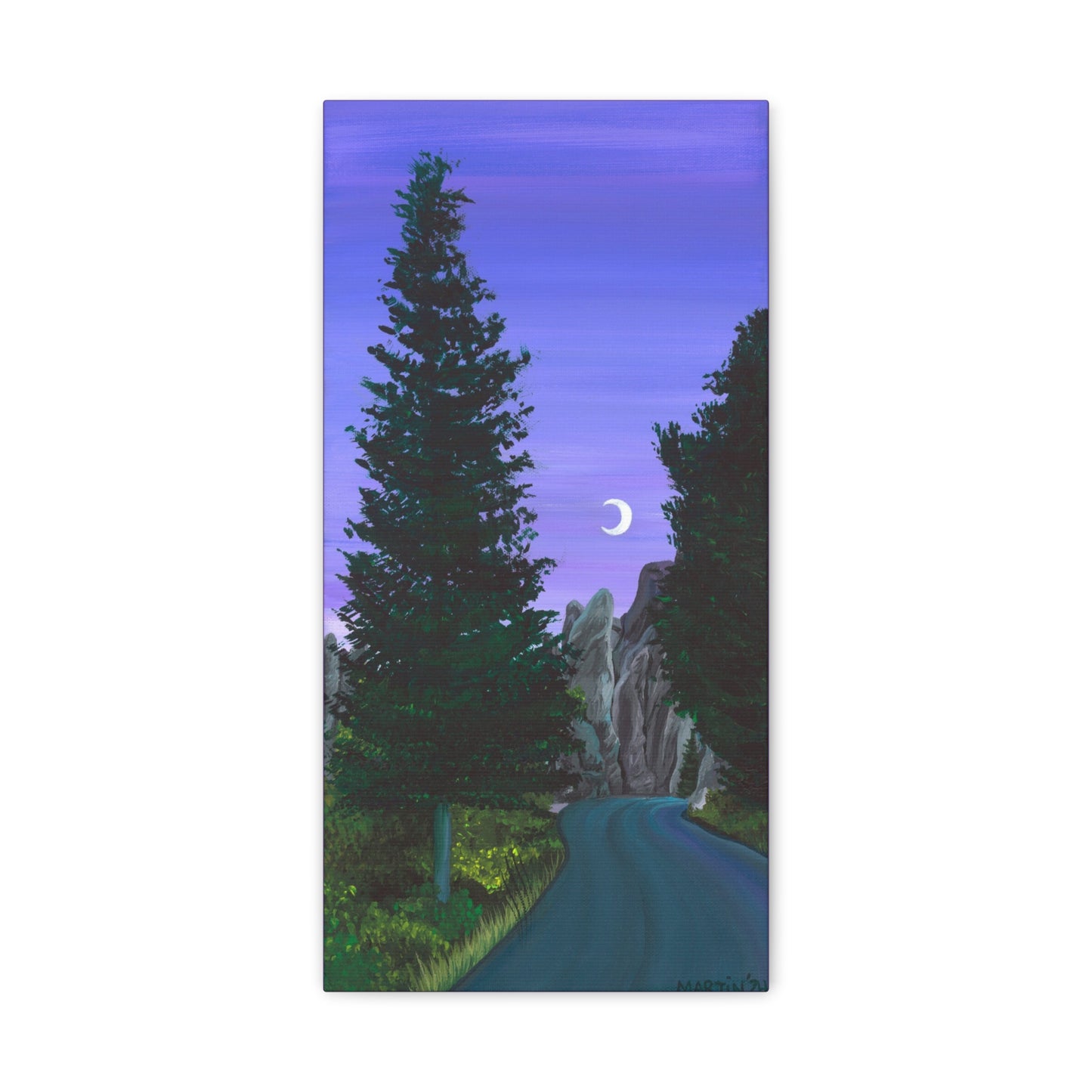 Twilight on Needles Highway Canvas Gallery Wrap