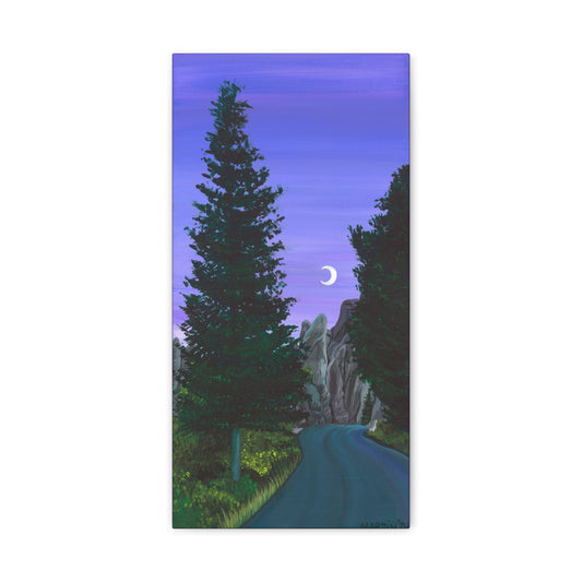 Twilight on Needles Highway Canvas Gallery Wrap