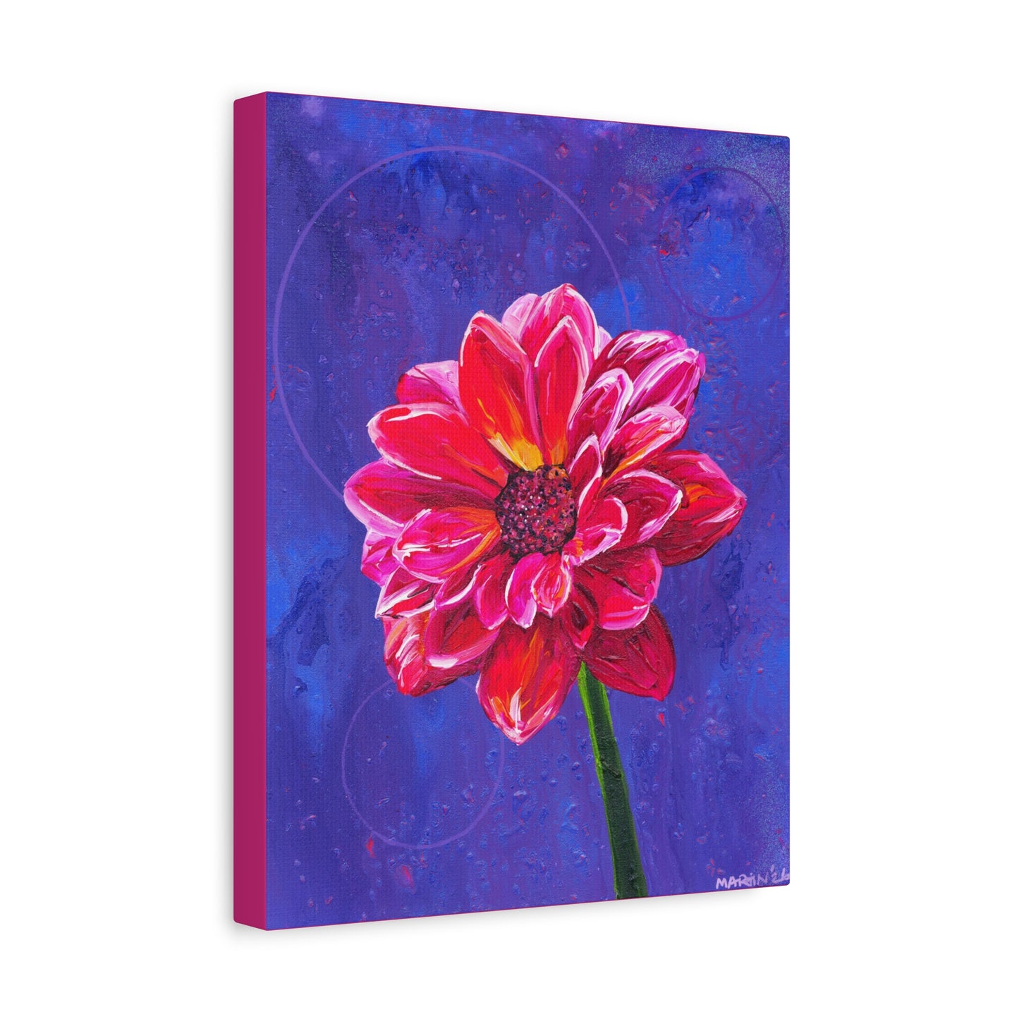"Dahlia" Matte Canvas, Stretched, 1.25"