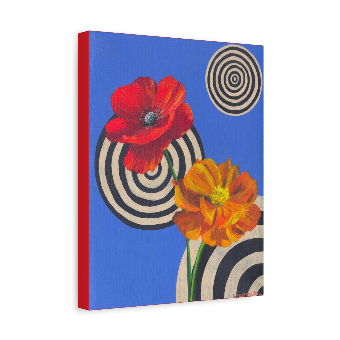 "A Poppy and a Cosmo" Matte Canvas, Stretched, 1.25"