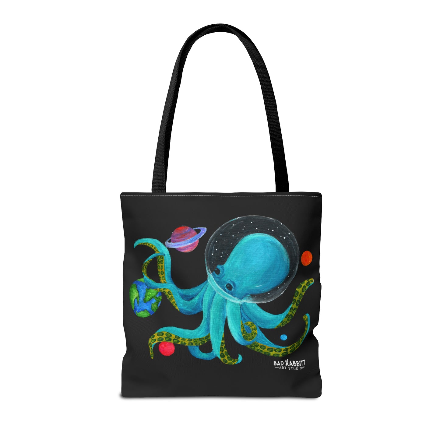 Octopus in Space Tote Bag (AOP)