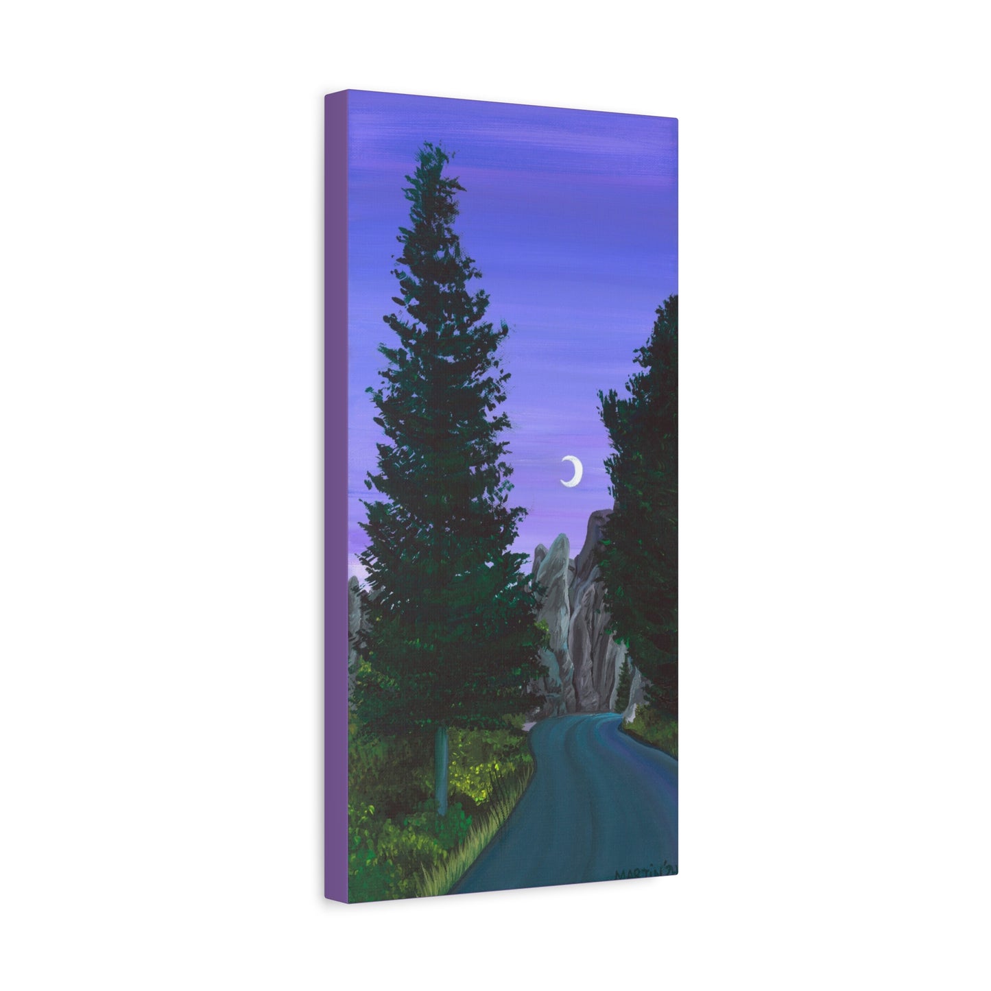 Twilight on Needles Highway Canvas Gallery Wrap