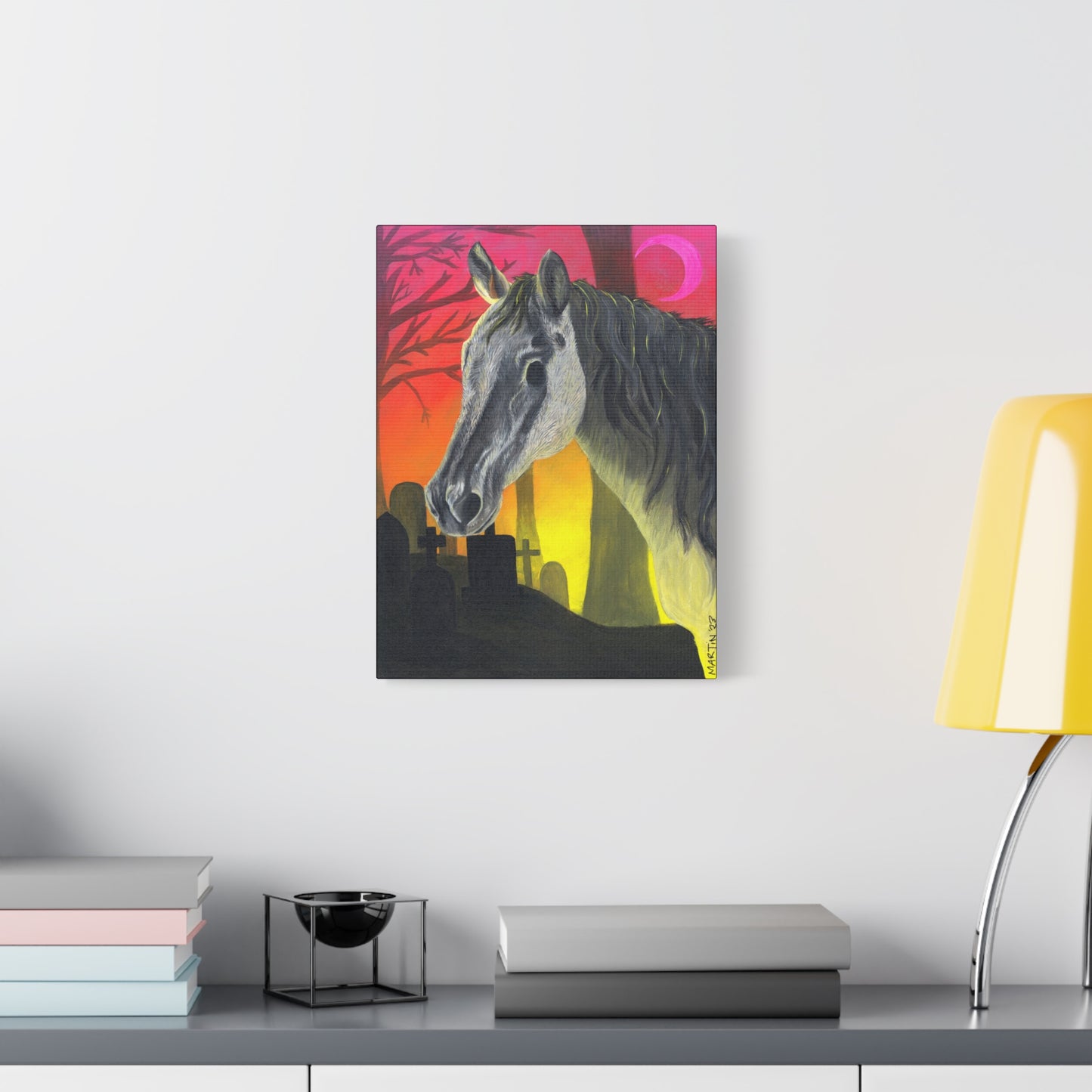 Spooky Horse Canvas Gallery Wraps