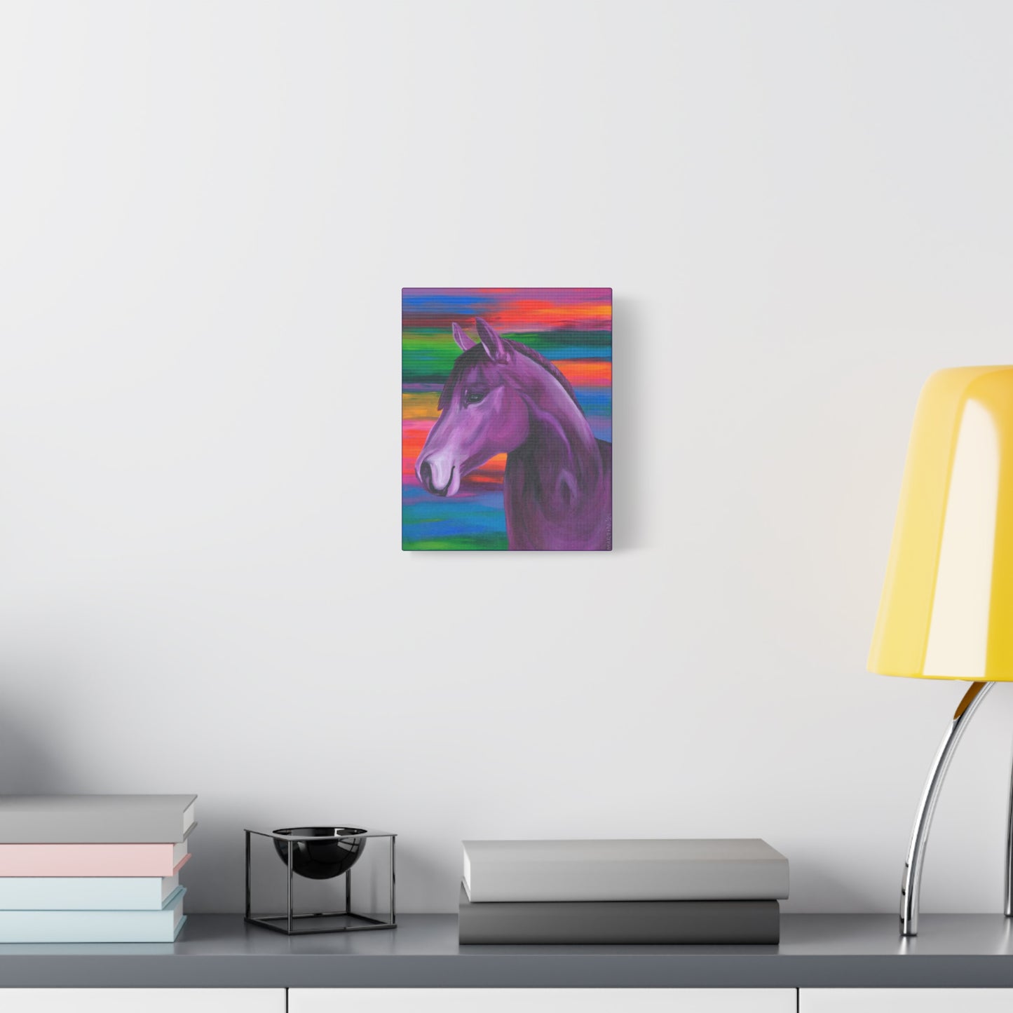 Purple Horse Canvas Gallery Wrap