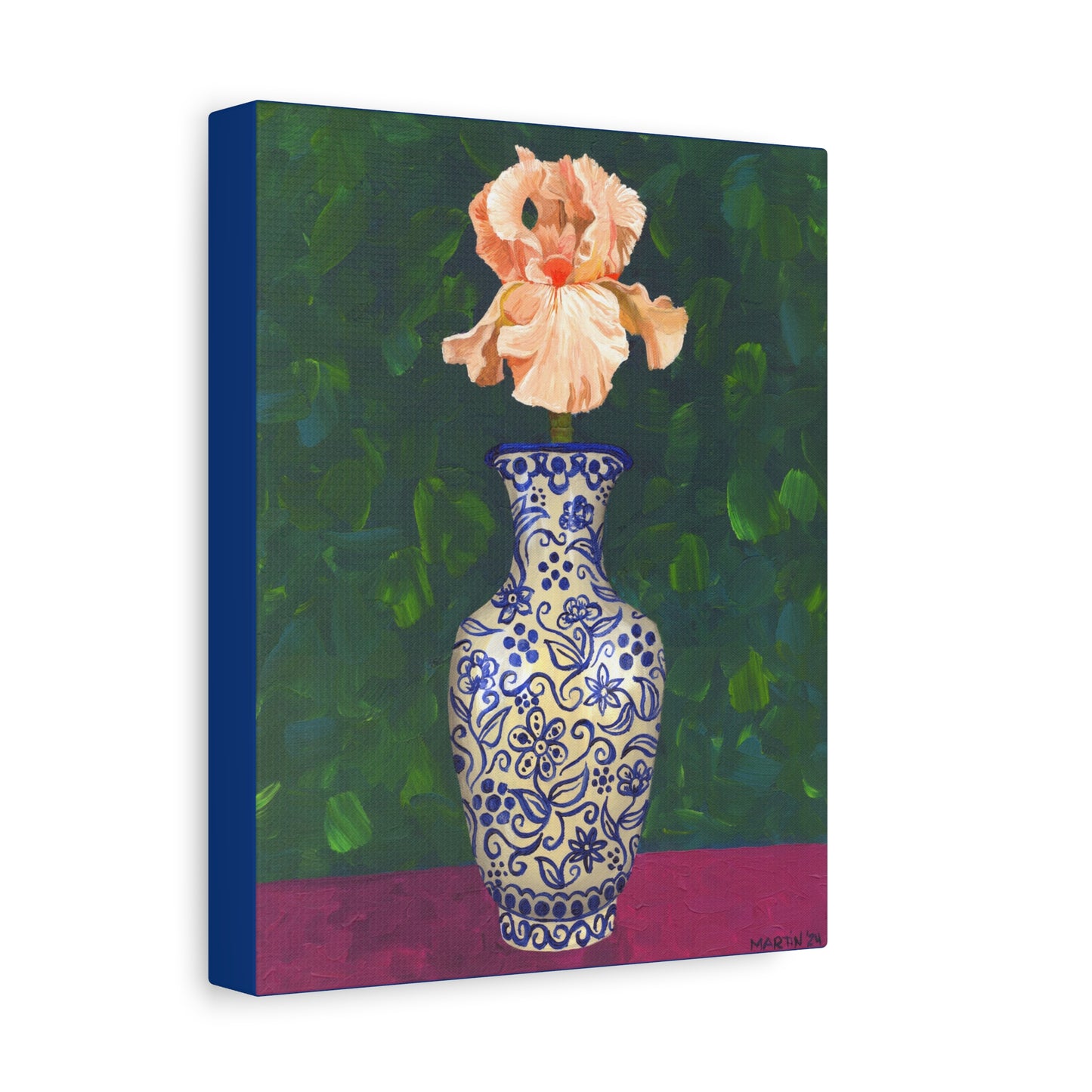 Peach Iris Canvas Gallery Wrap