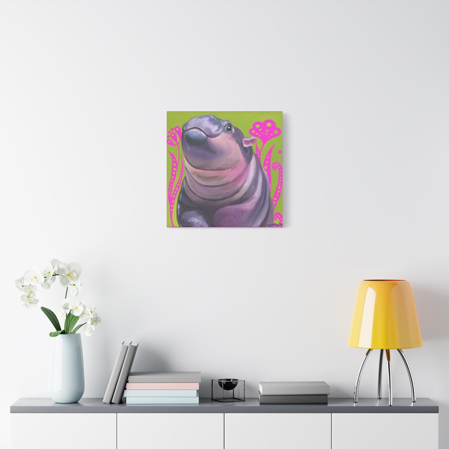 Moo Deng 2 Matte Canvas, Stretched, 1.25"