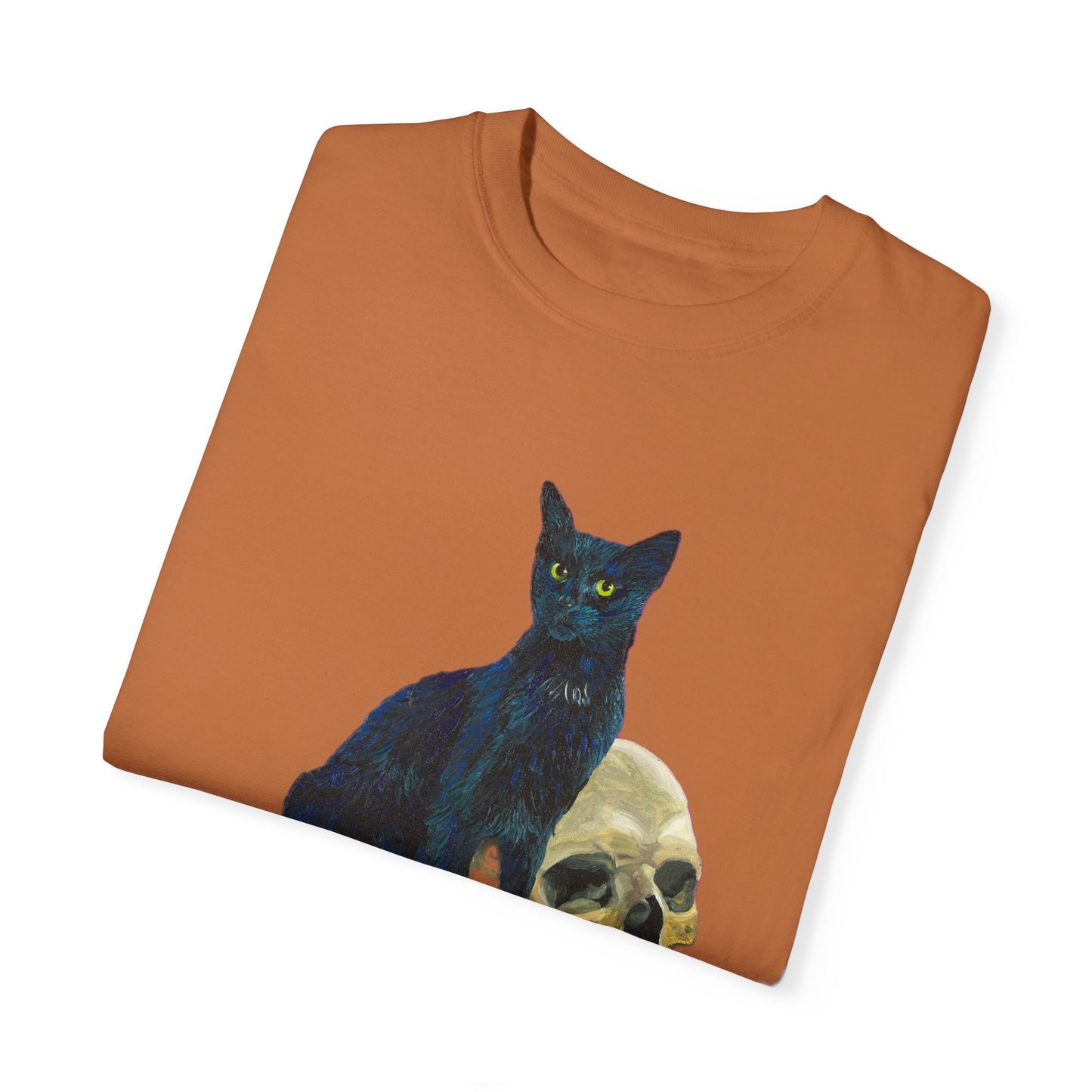 Gene Parmesan with the Skull of Dave's Enemy Unisex Garment-Dyed T-shirt