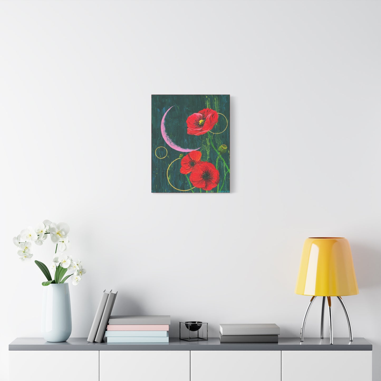 "Poppies" Matte Canvas, Stretched, 1.25"