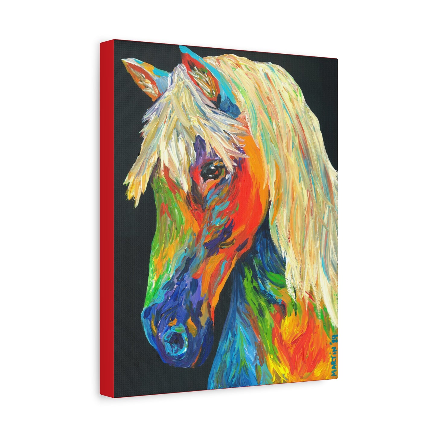 Rainbow Horse Canvas Gallery Wrap