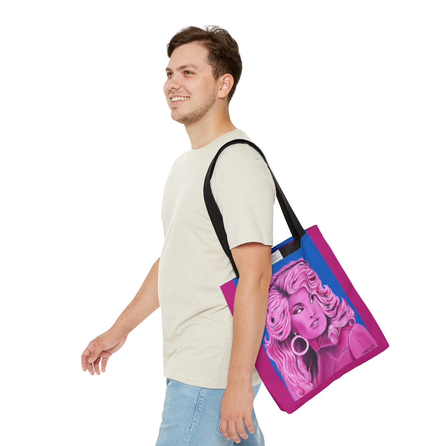 Pink Dolly Tote Bag (AOP)