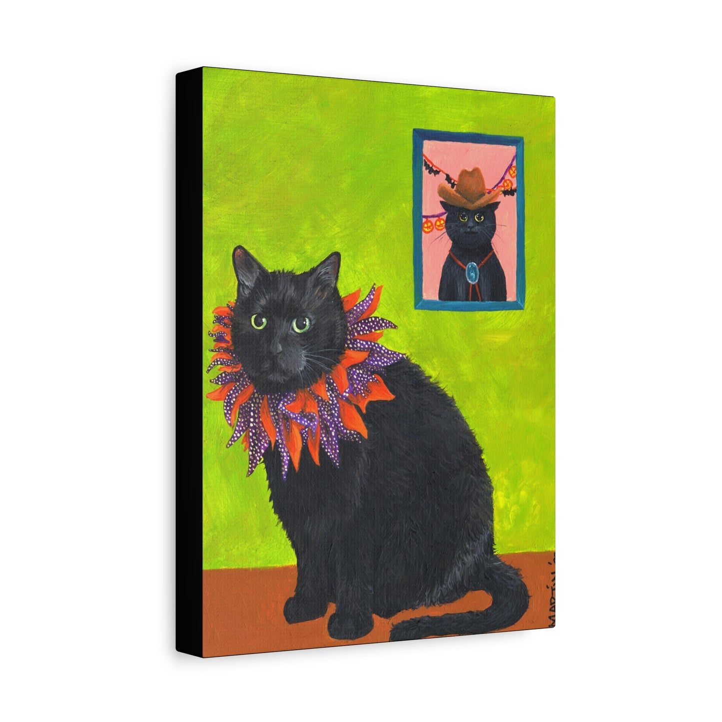 12 the Magical Halloween Cat Canvas Gallery Wrap