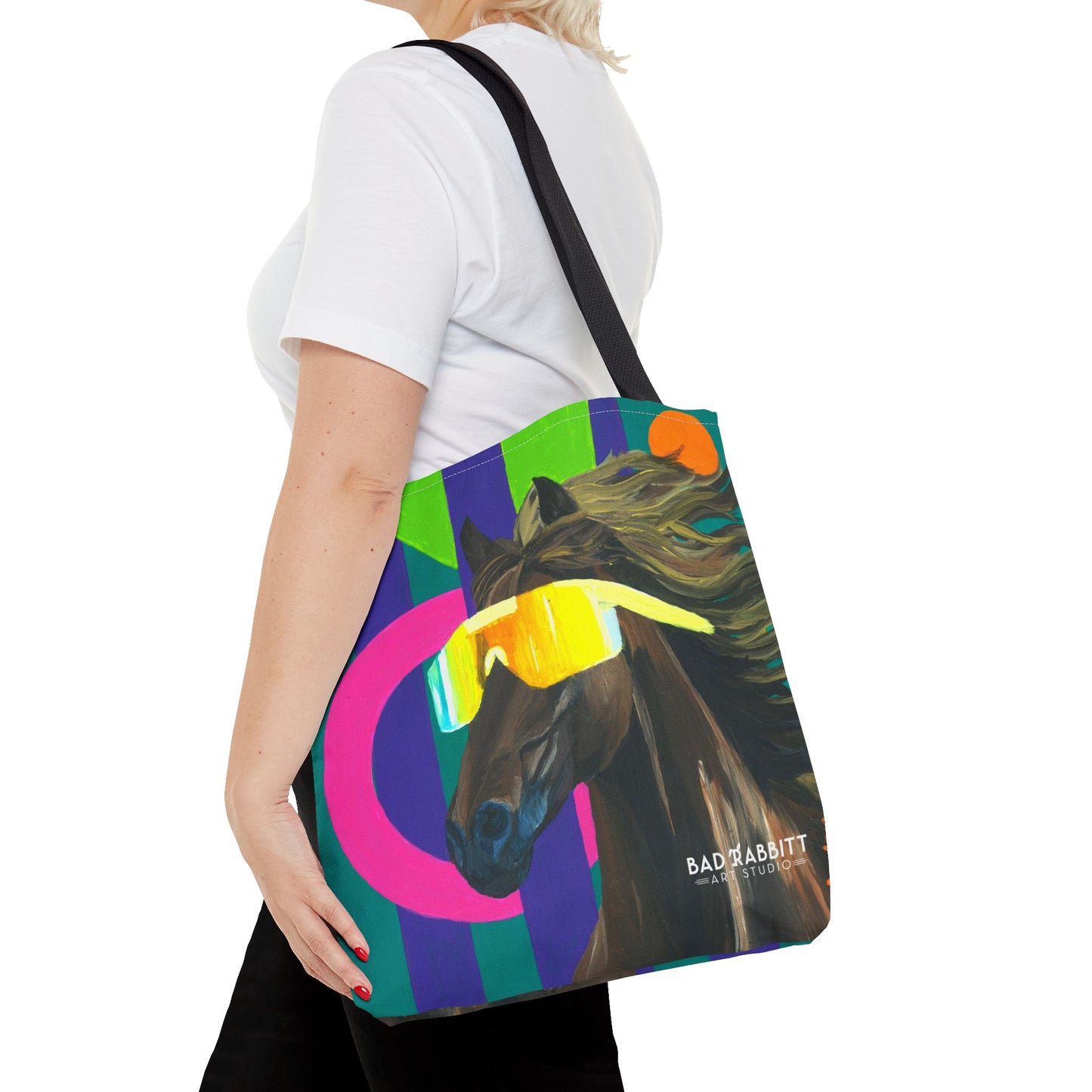 Dude Bro Horse Tote Bag (AOP)