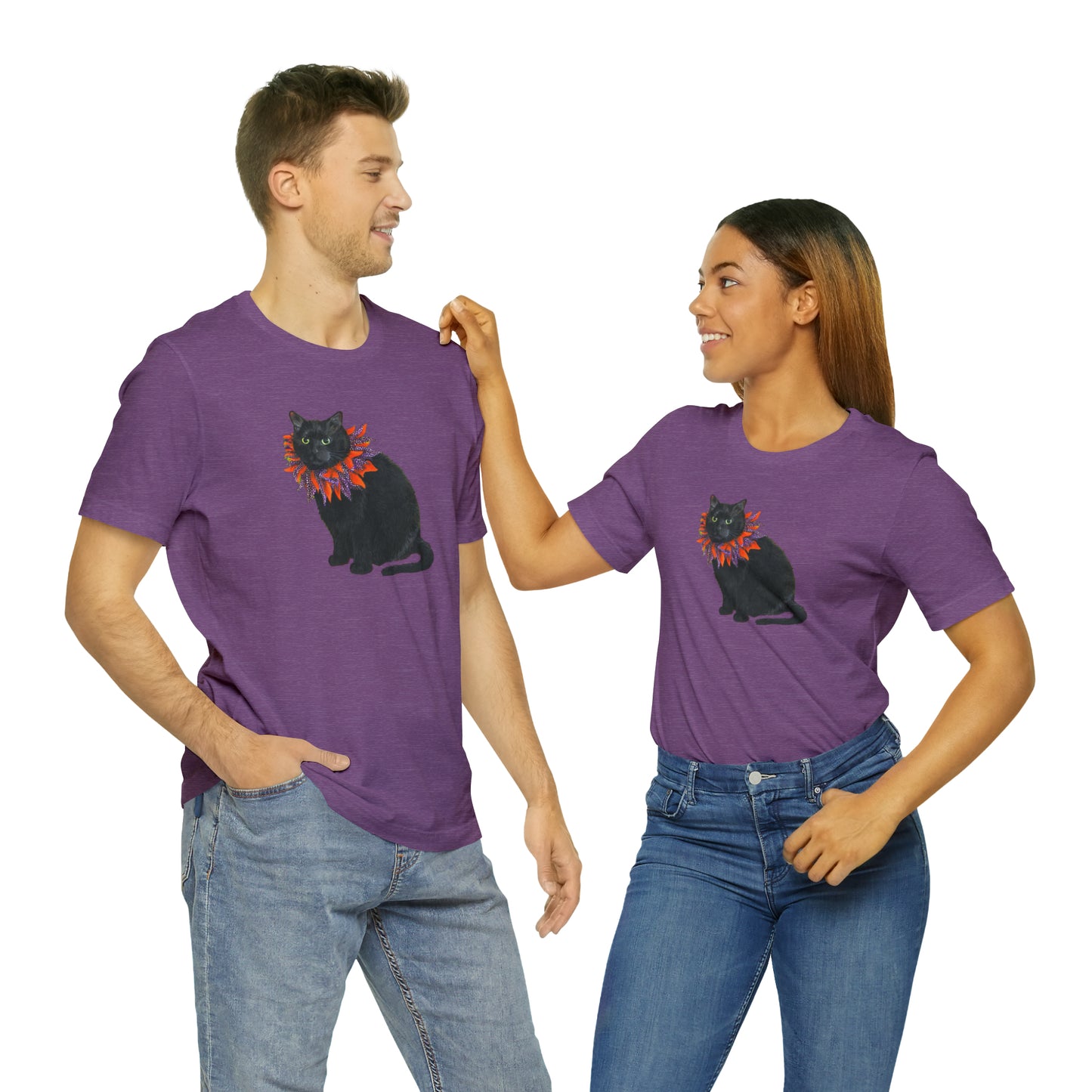 12 the Magical Halloween Cat Unisex Jersey Short Sleeve Tee