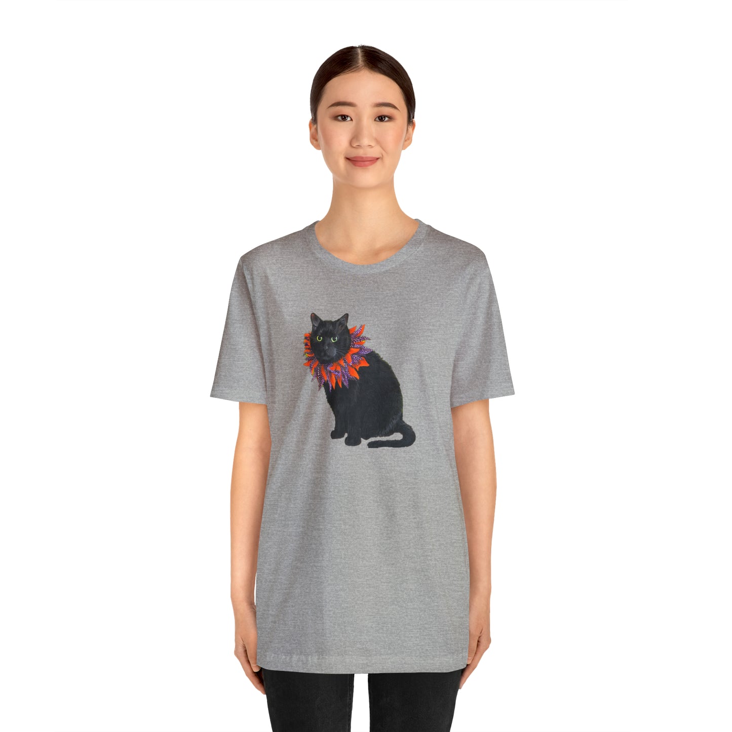 12 the Magical Halloween Cat Unisex Jersey Short Sleeve Tee