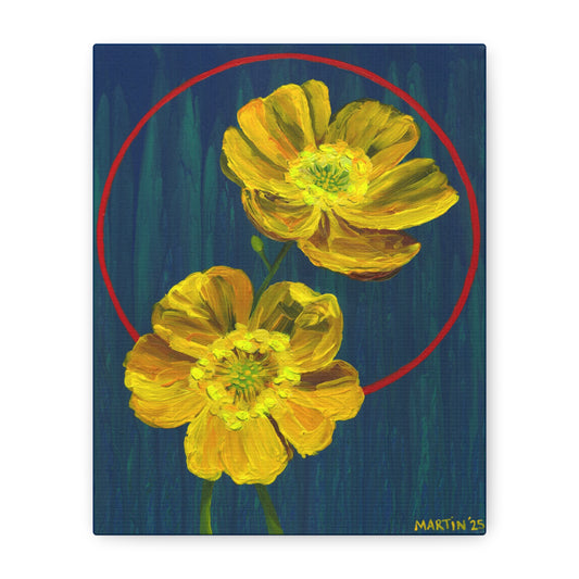 Buttercups Matte Canvas, Stretched, 1.25"