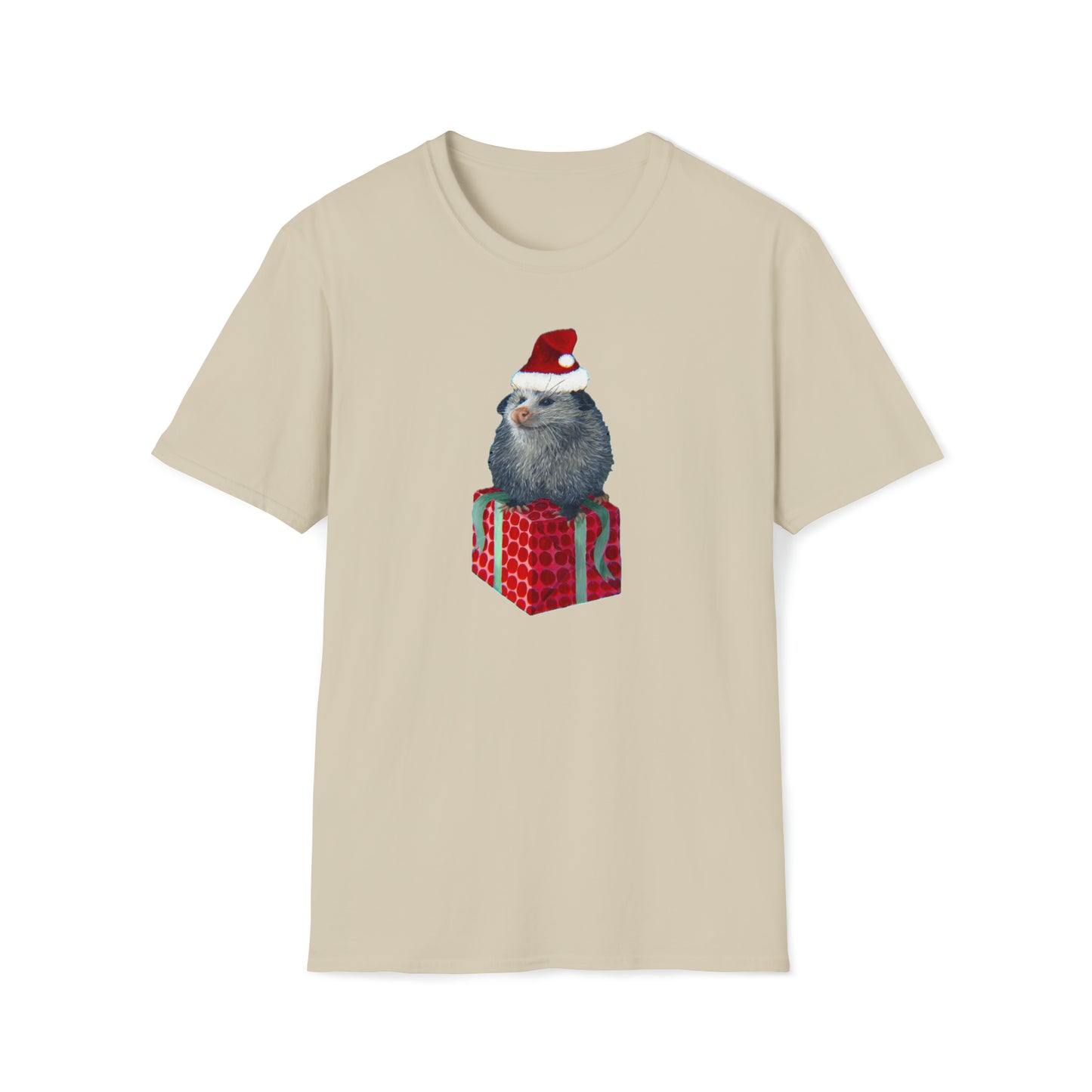 Christmas Opossum Unisex Softstyle T-Shirt