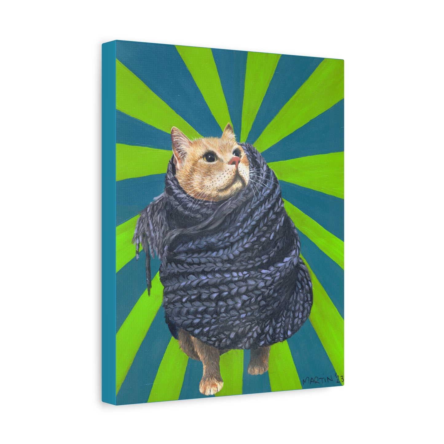 Lunchbox in Scarf Canvas Gallery Wrap