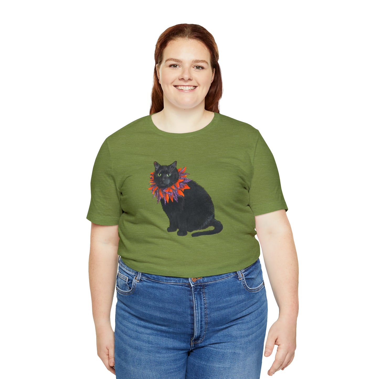 12 the Magical Halloween Cat Unisex Jersey Short Sleeve Tee