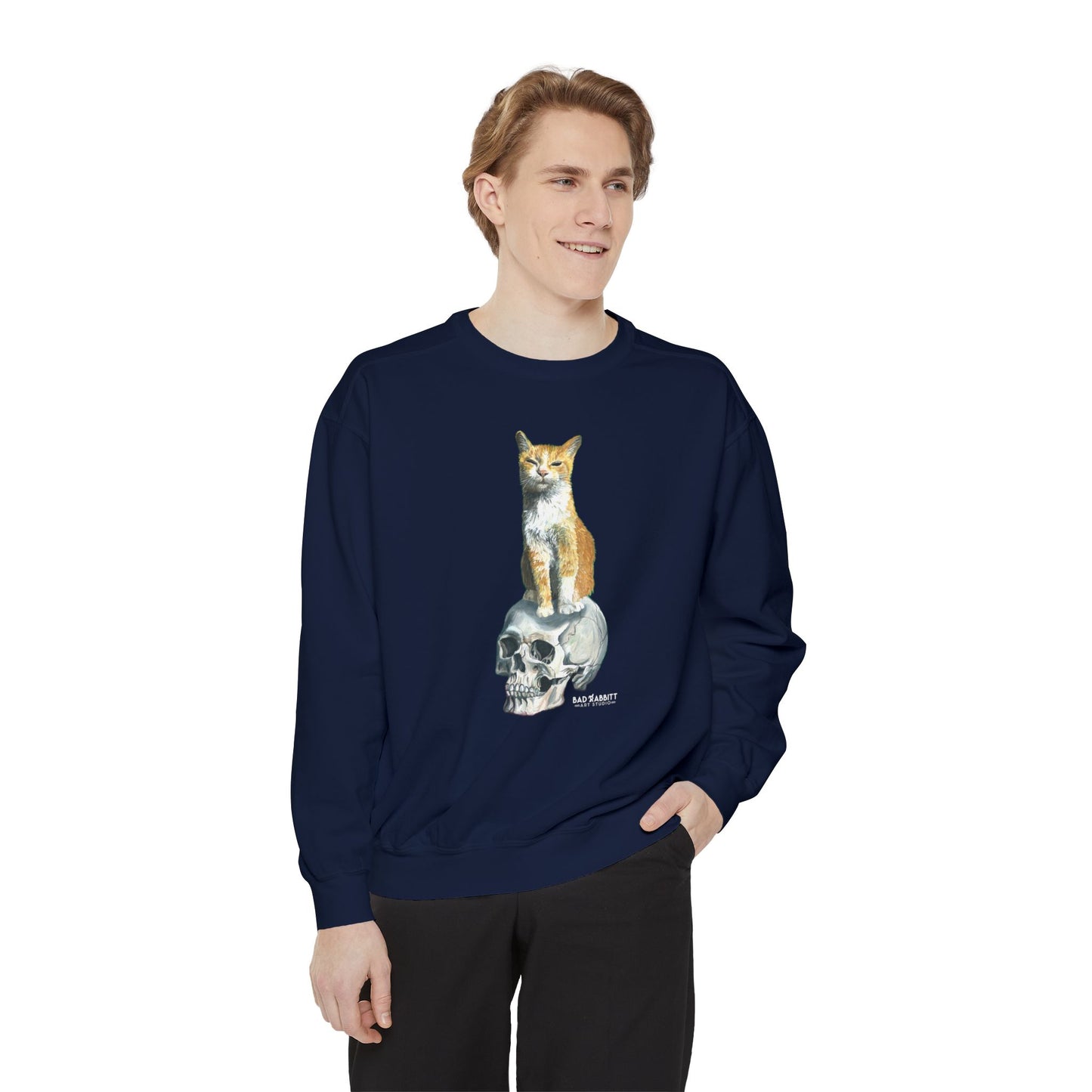 Dave and the Skull of His Enemy Unisex Garment-Dyed Sweatshirt