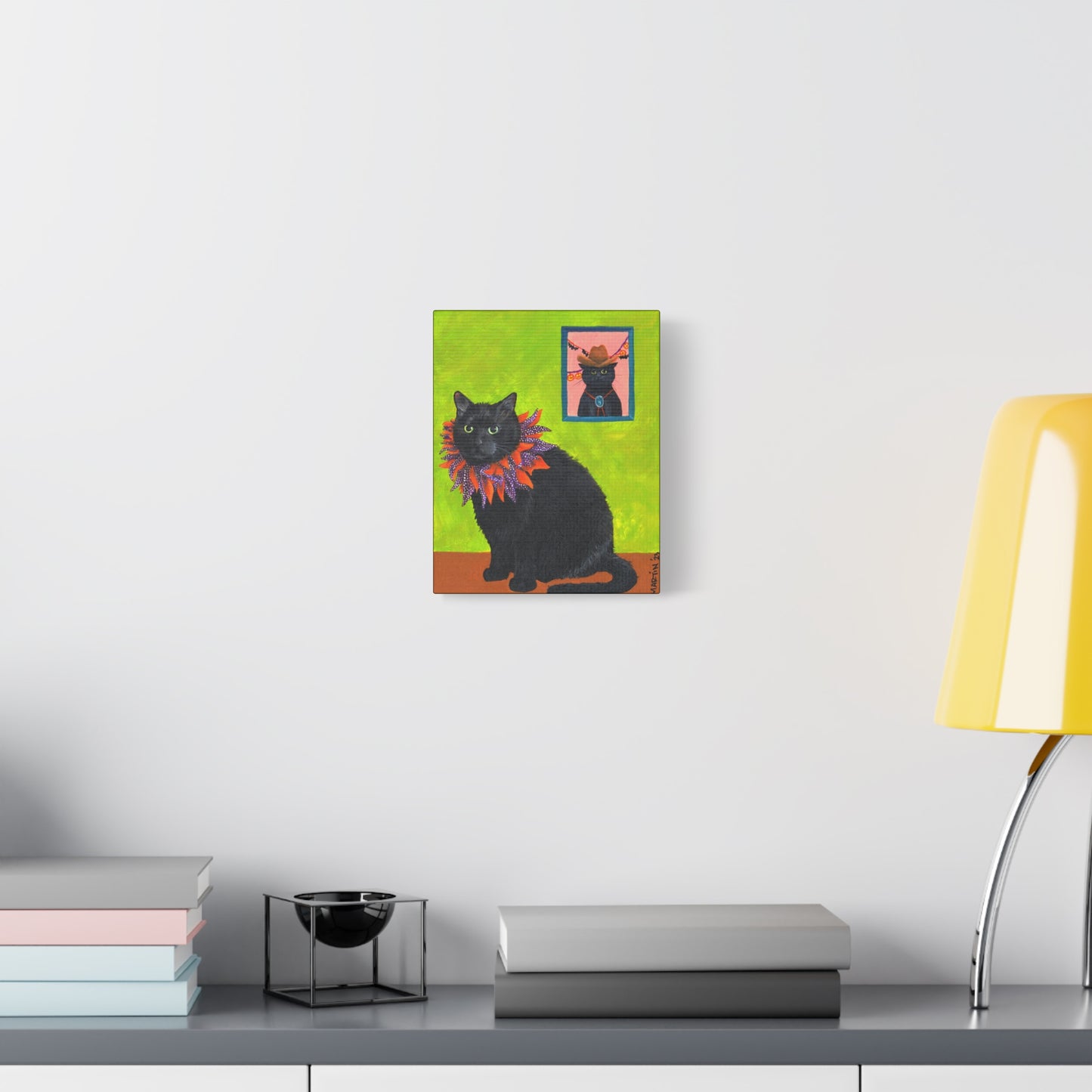 12 the Magical Halloween Cat Canvas Gallery Wrap